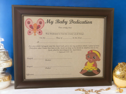 My Baby Dedication Instant Digital Download #010