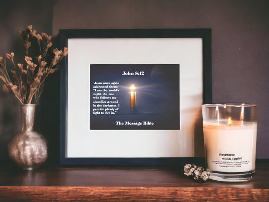 John 8:12 22 x 28 Wall Poster