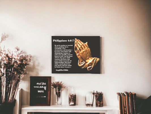 Philippians 4:6,7 22 x 28 Wall Poster