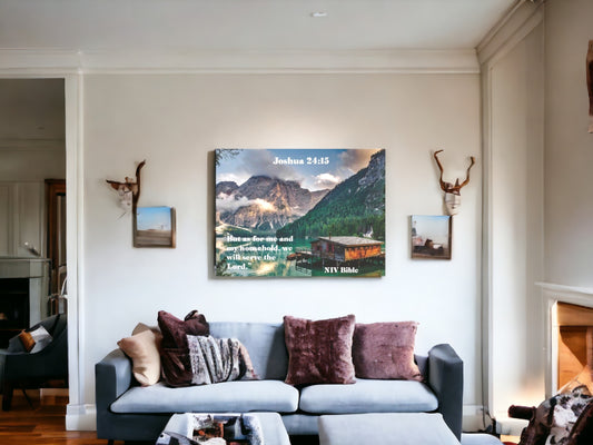Joshua 24:15 22x28 Wall Poster