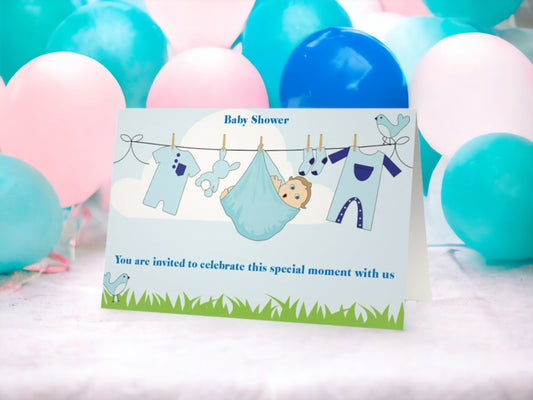Baby Shower Invitation Cards It's A Boy #04