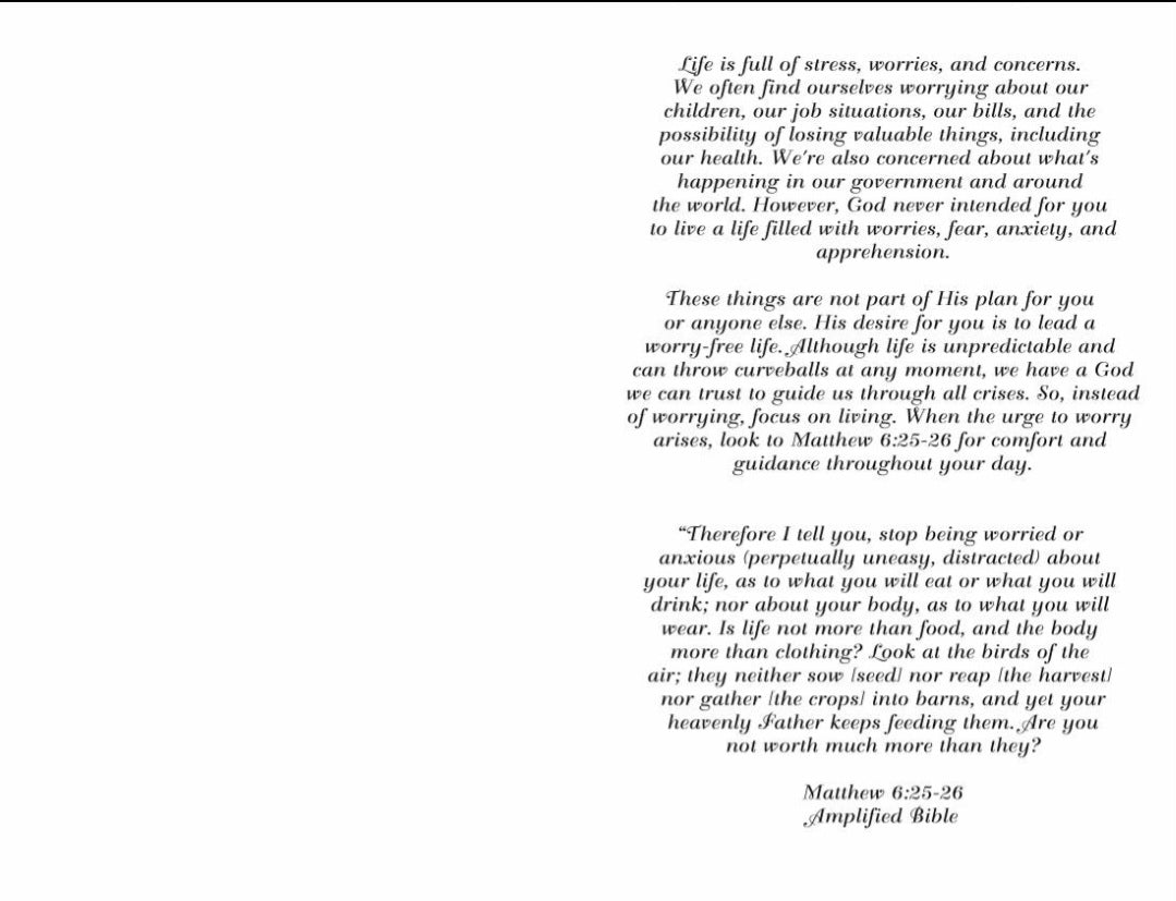 Live A Worry Free Life