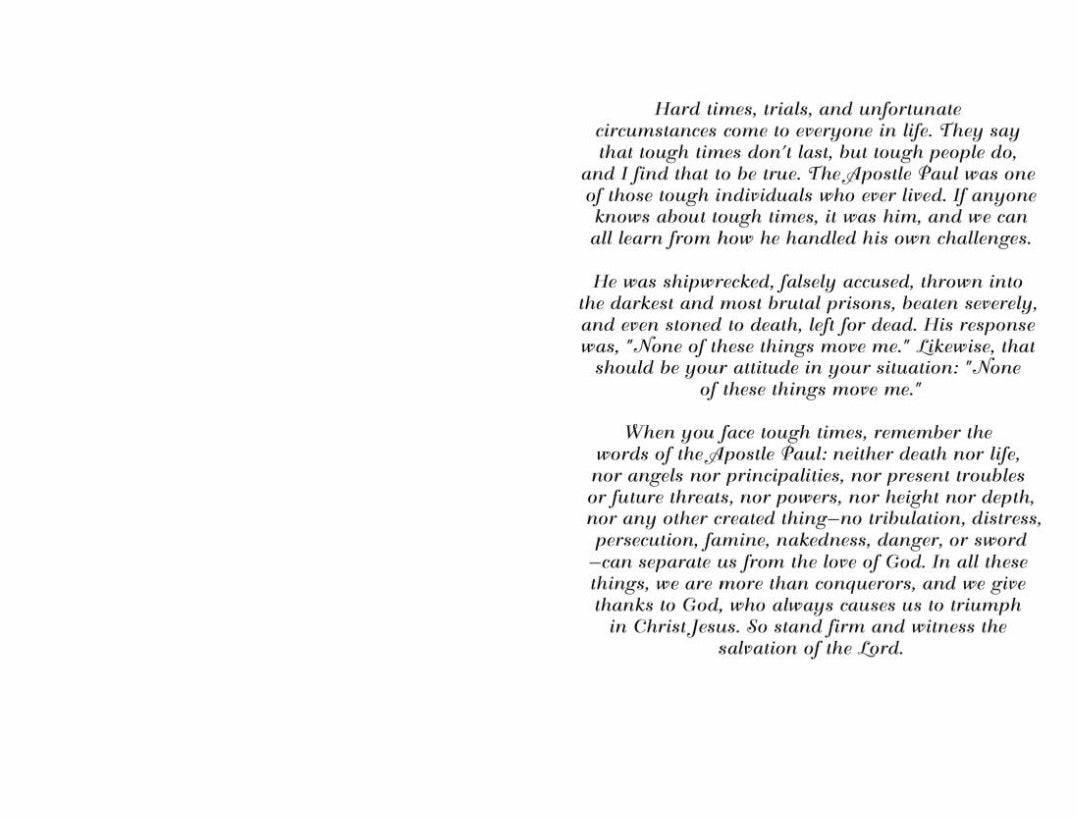 Encouragement In Tough Times