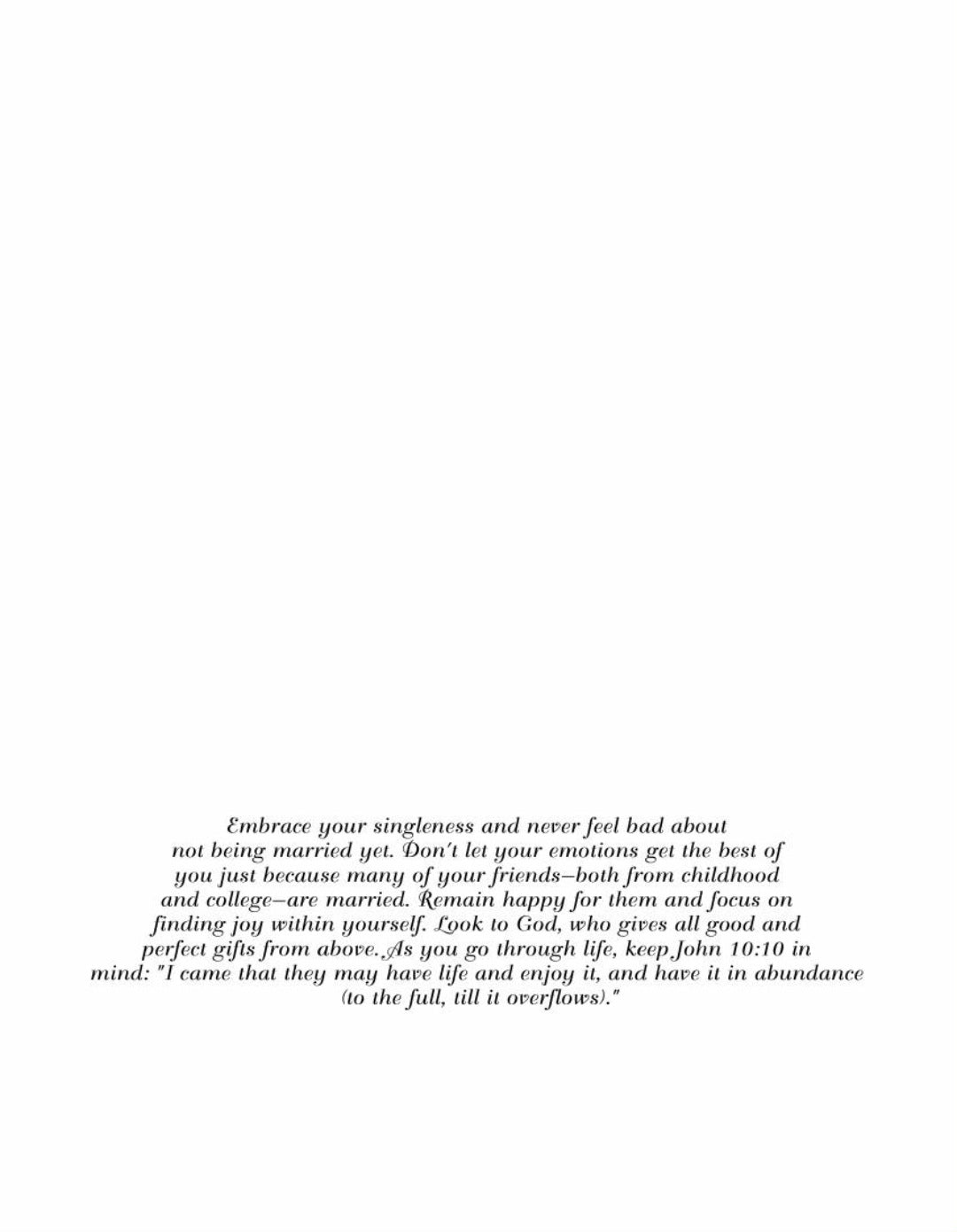 Rejoice, Embrace, And Celebrate Your Singleness #08