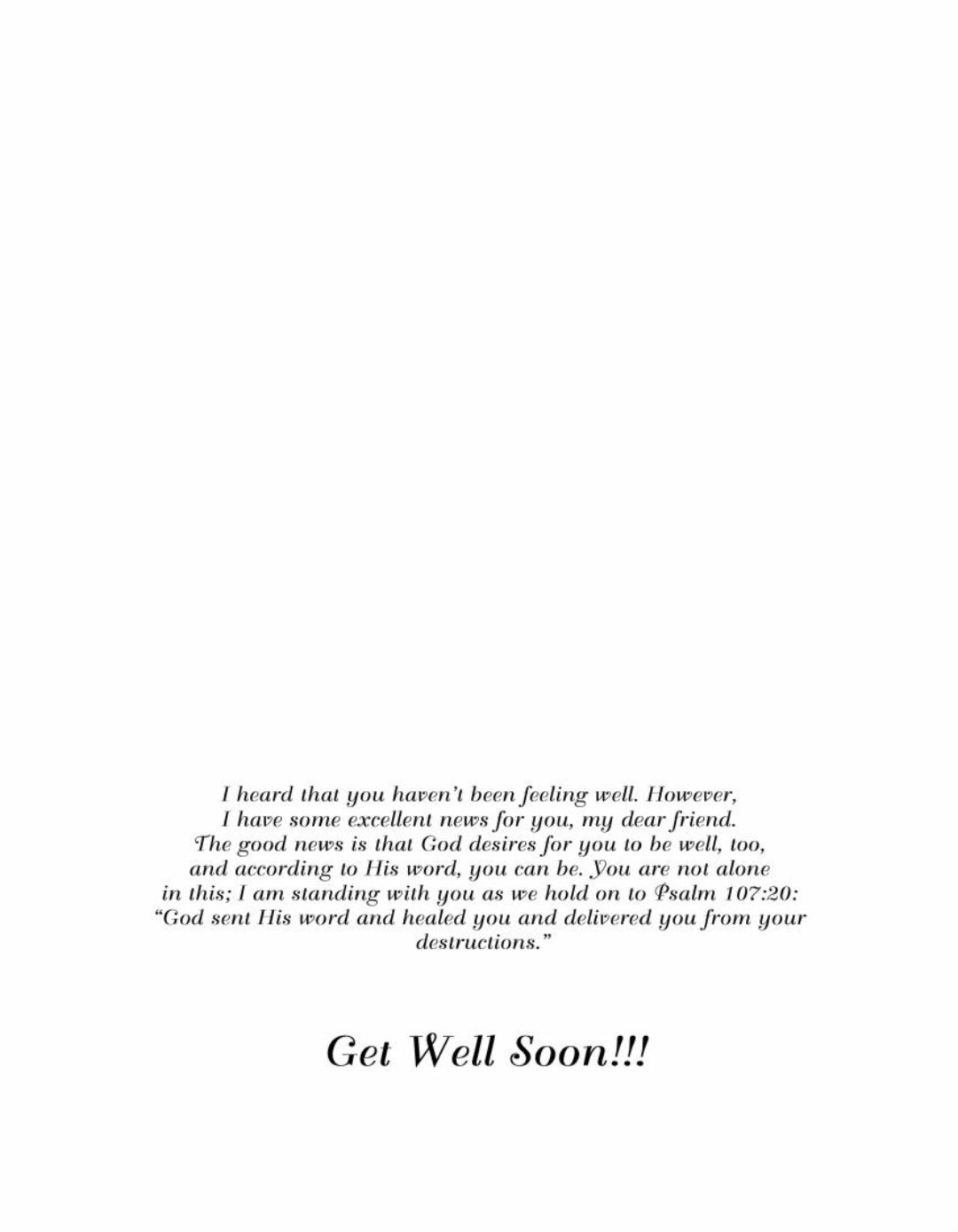 Wishing You A Speedy Recovery #5