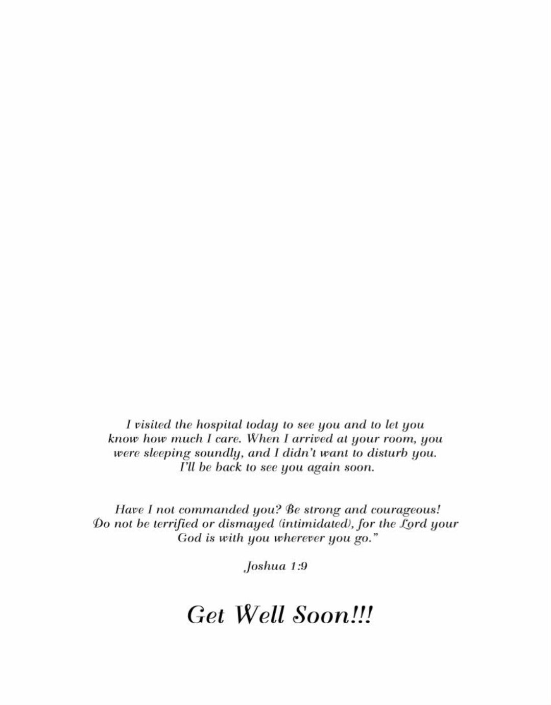 From Your Pastor / I Miss You Cards # 0010