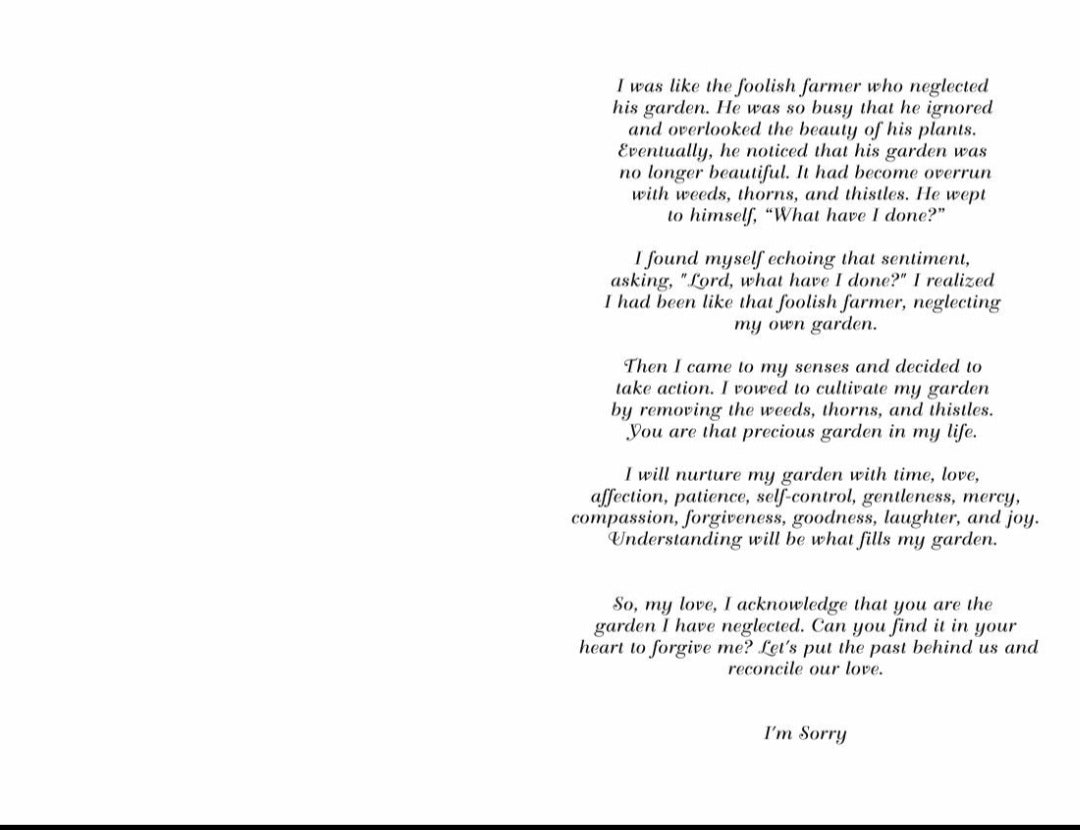 I'M Sorry Sweetheart