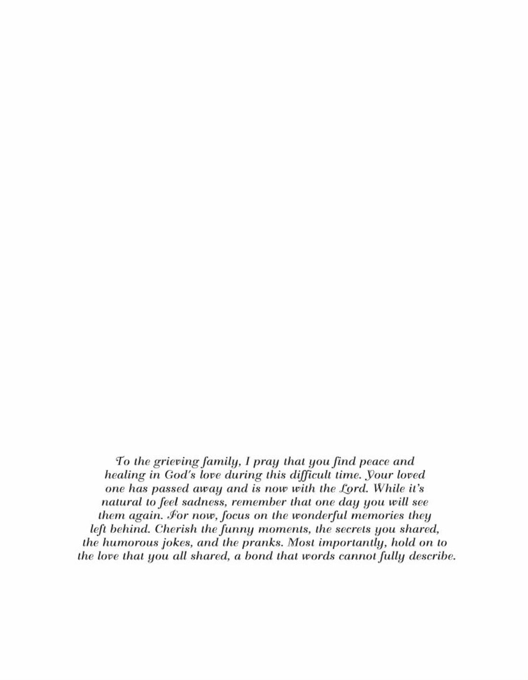 With Deepest Condolences #3