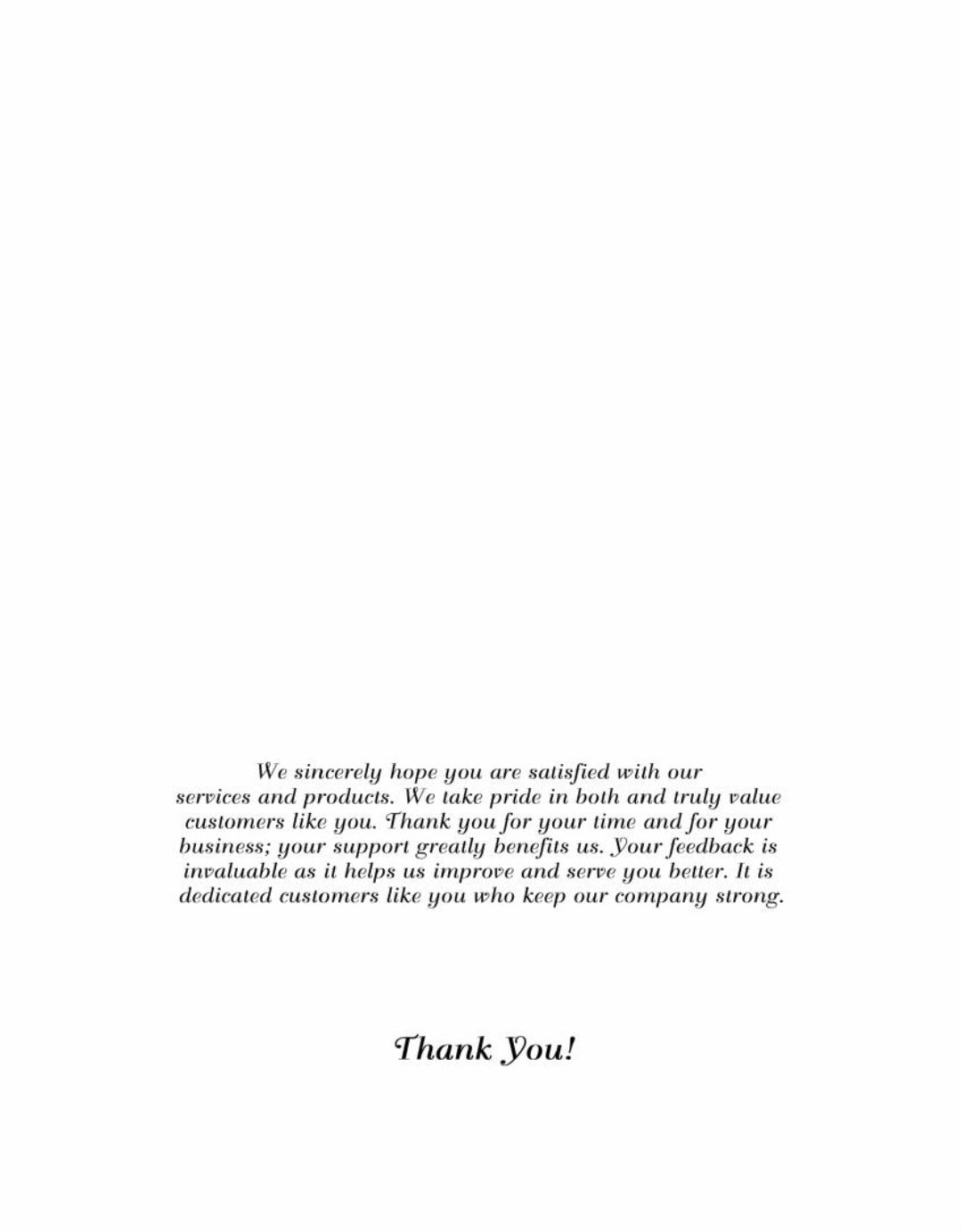 We Appreciate Your Business #08