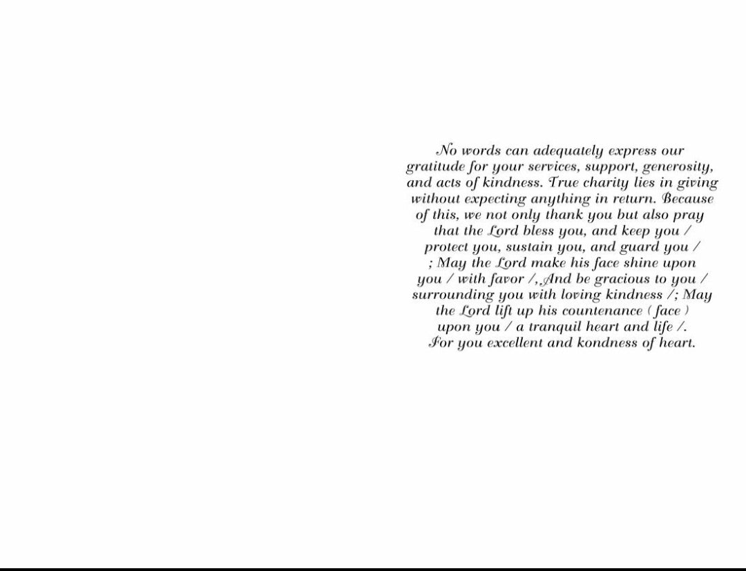 Thank You For Your Generosity #06