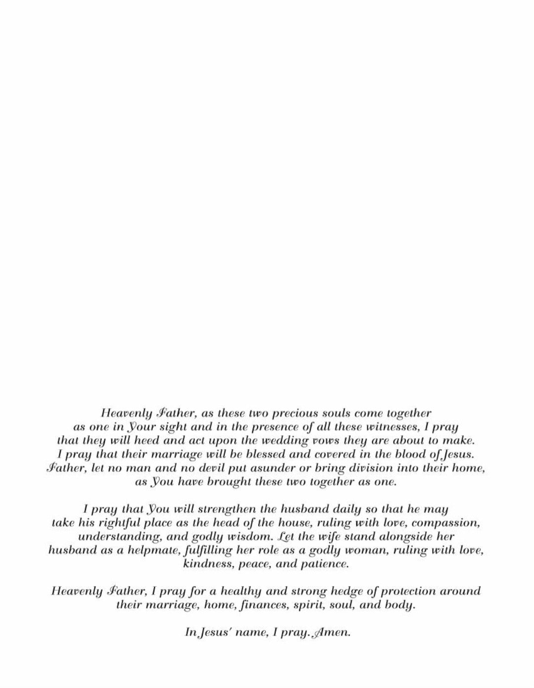 A Wedding Prayer For The Both Of You On Your Special Day #022