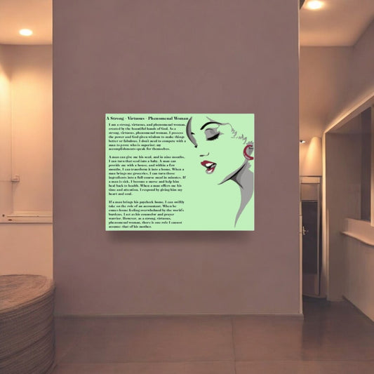 A Strong - Virtuous - Phenomenal woman 22 x 28 Wall Poster
