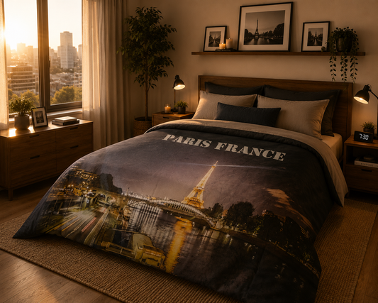 Paris France 60 x 80 Fleece Blanket