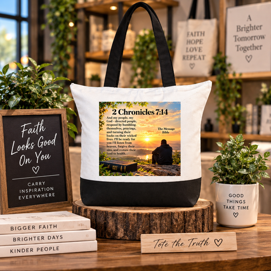 2 Chronicles 7:14 Tote Bag