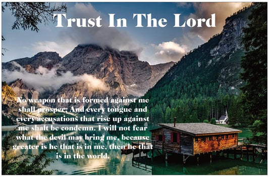 Trust In The Lord 11x17 Wall Picture