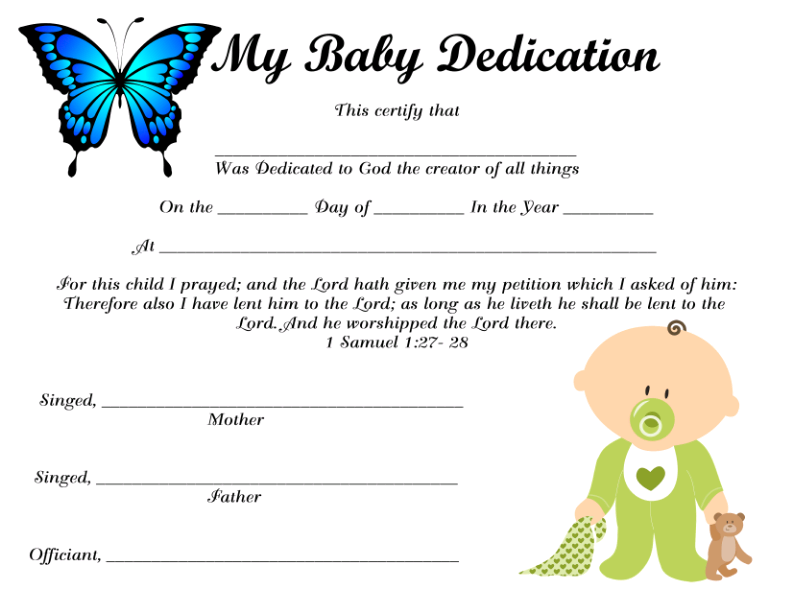 My Baby Dedication Instant Digital Download #08