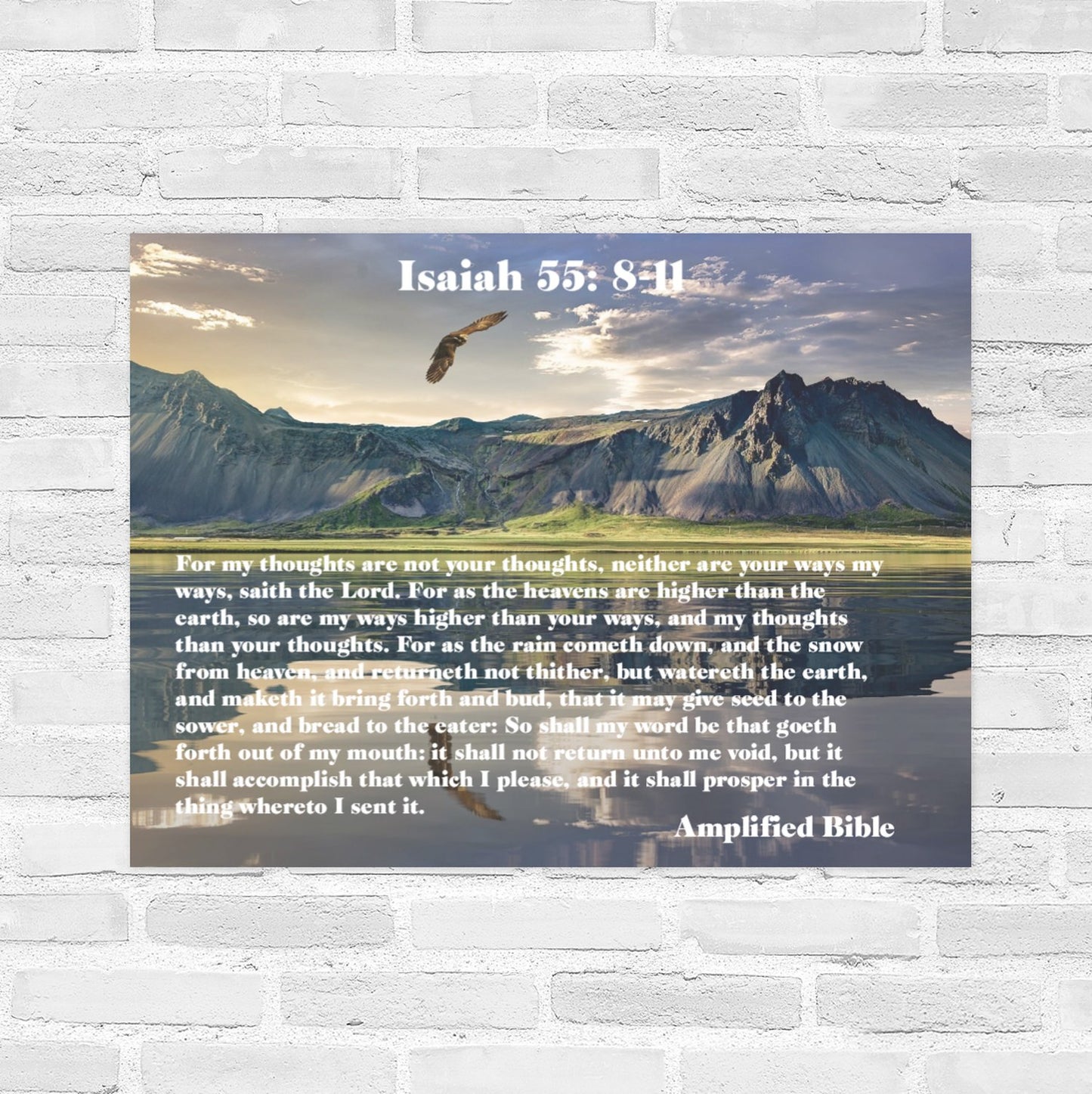 Isaiah 55: 8-11 22 X 28 Wall Poster