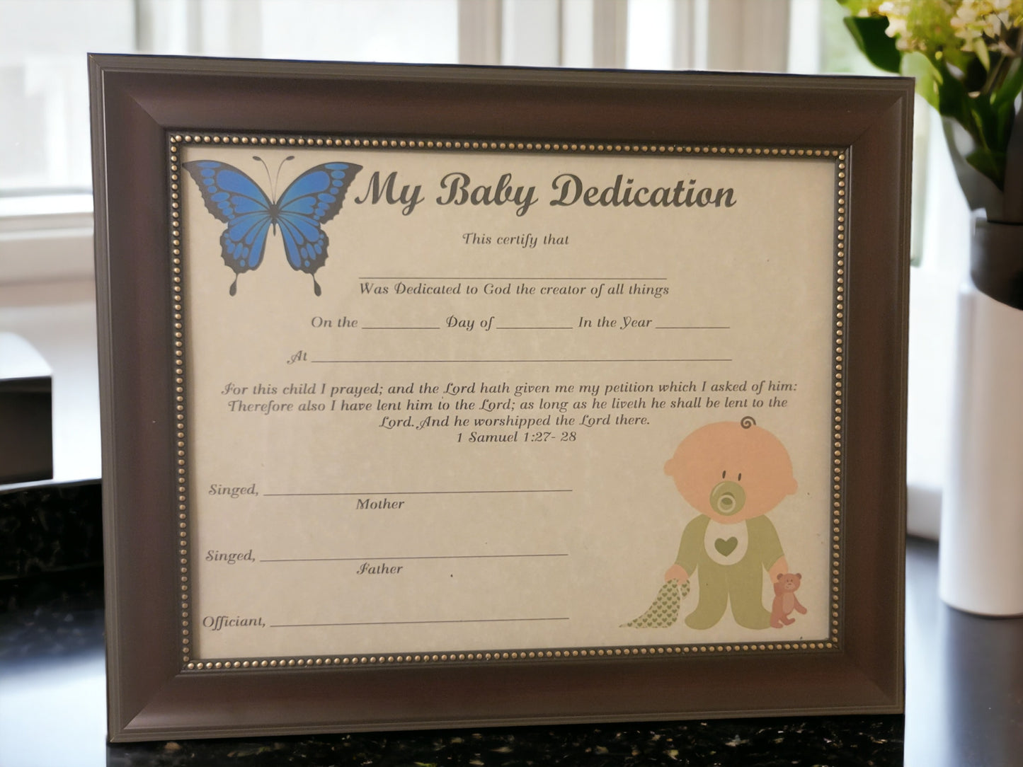 My Baby Dedication  Instant Digital Download #08