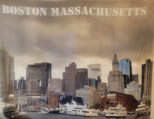 Boston Massachusetts 60 x 80 Fleece Blanket