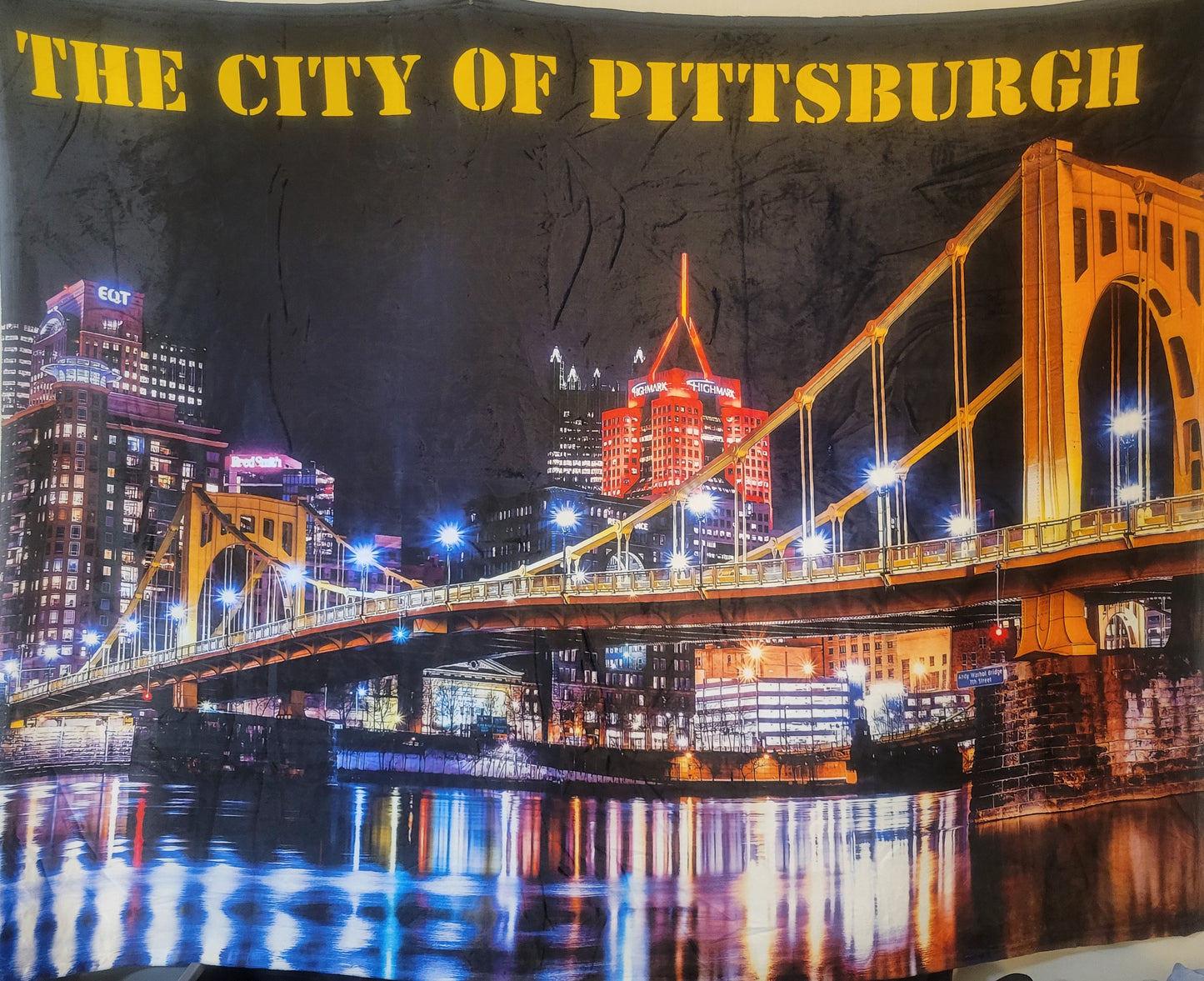 The City Of Pittsburgh 60 x 80 Fleece Blanket