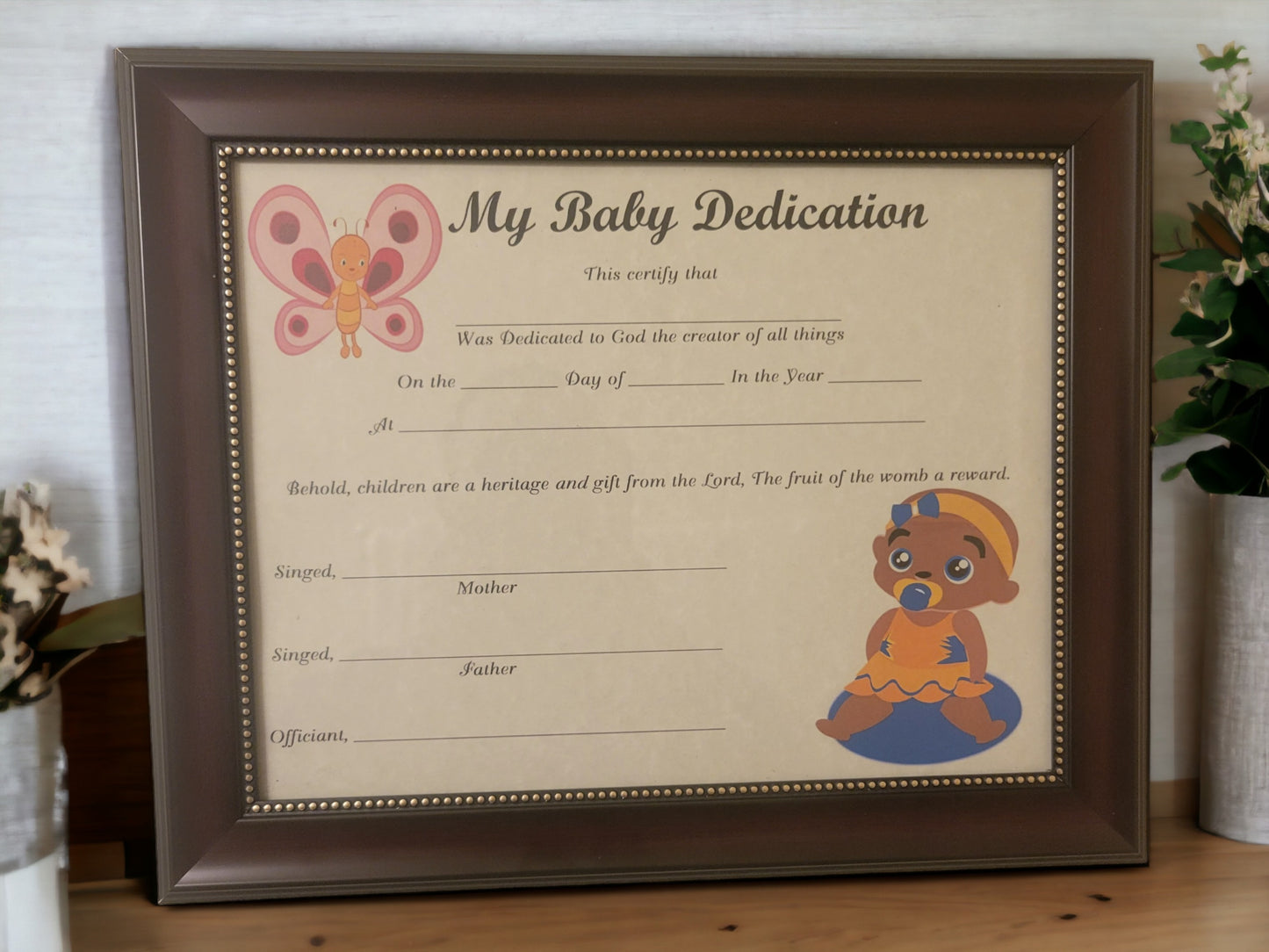 My Baby Dedication  Instant Digital Download #07