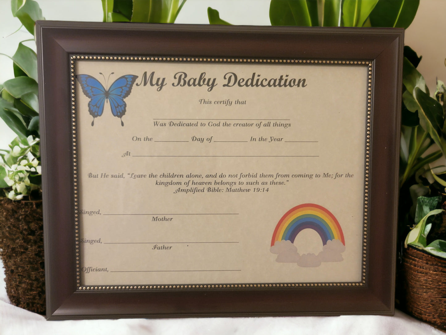 My Baby Dedication  Instant Digital Download #03