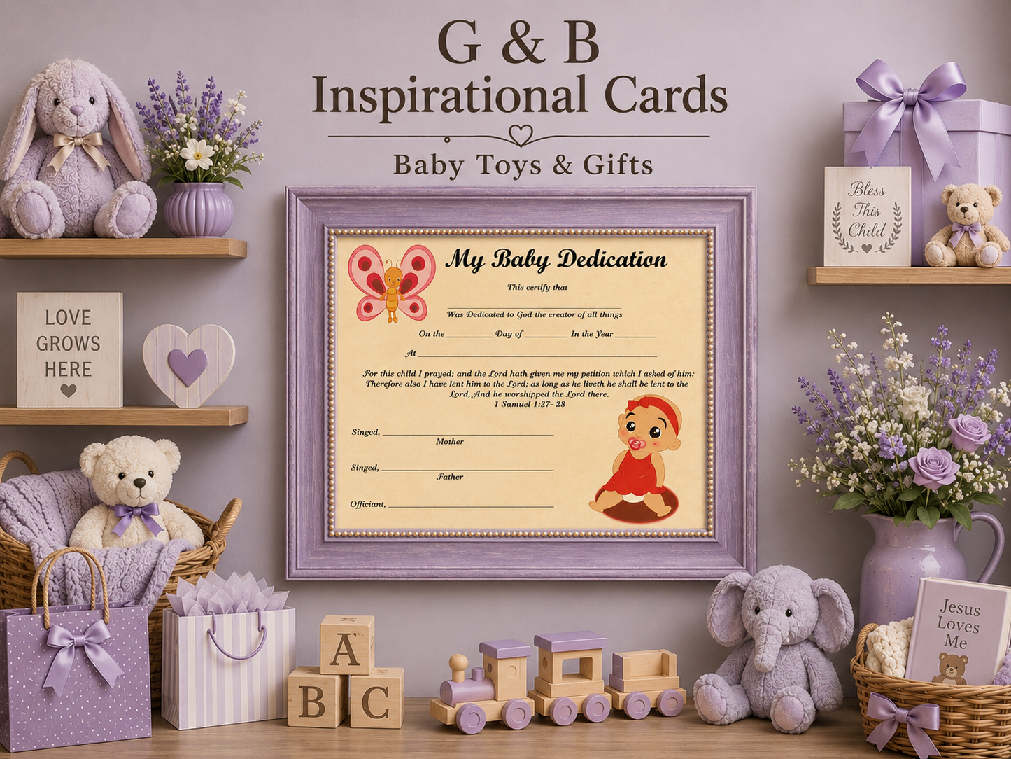 My Baby Dedication Instant Digital Download #011