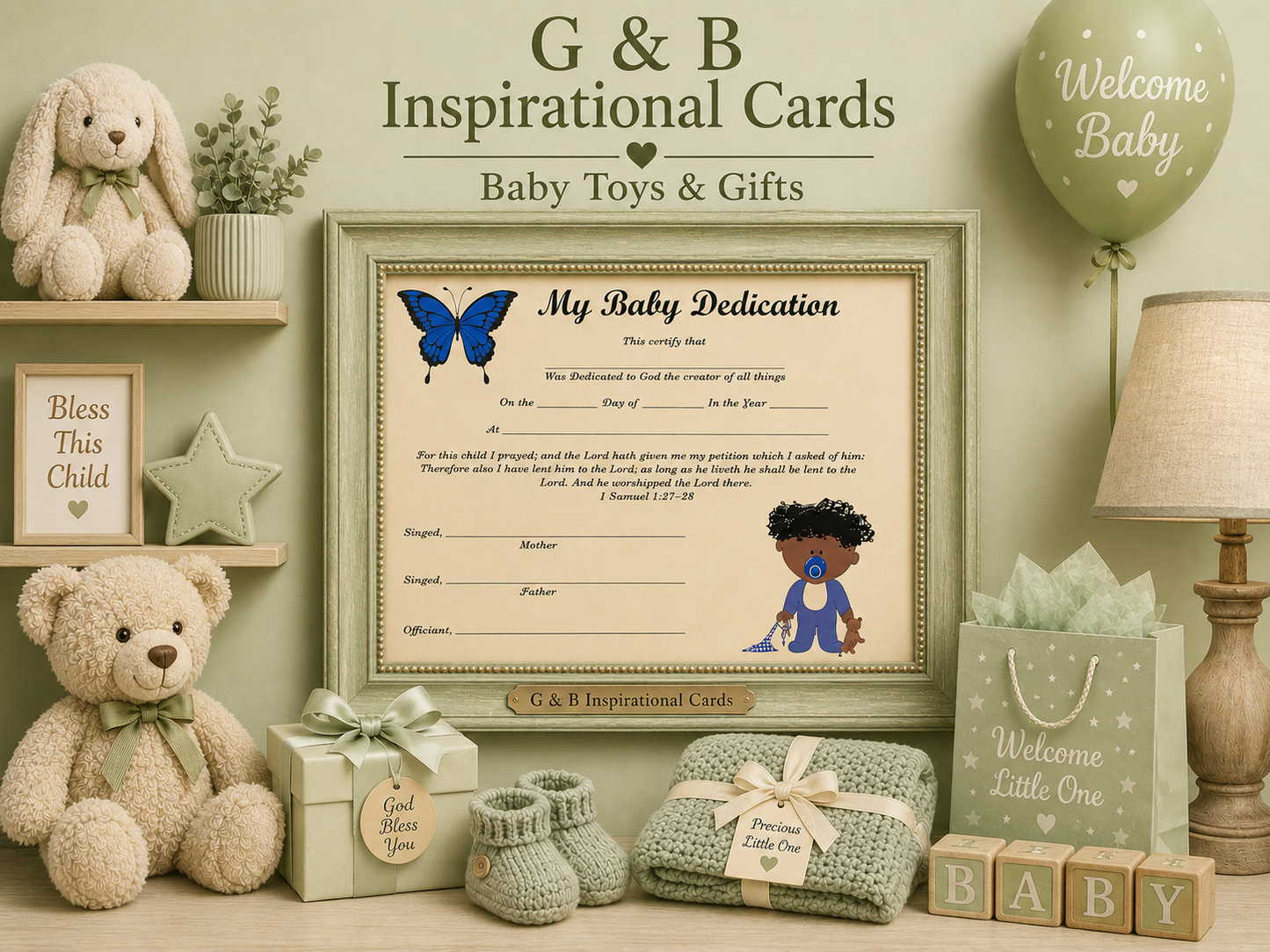 My Baby Dedication Instant Digital Download #09