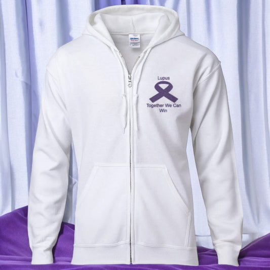 Lupus Zip Hooded Sweatshirt / Together We Can Win