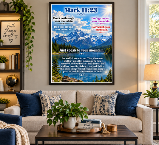 Mark 11:23 18 x 28 Wall Poster