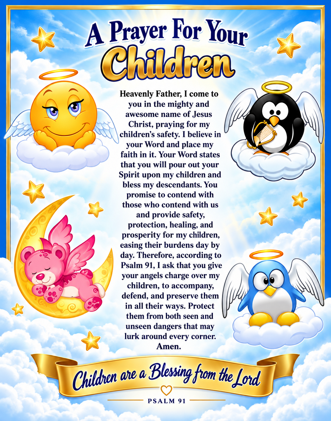 A Prayer For Your Children 18 x 28 Wall Poster