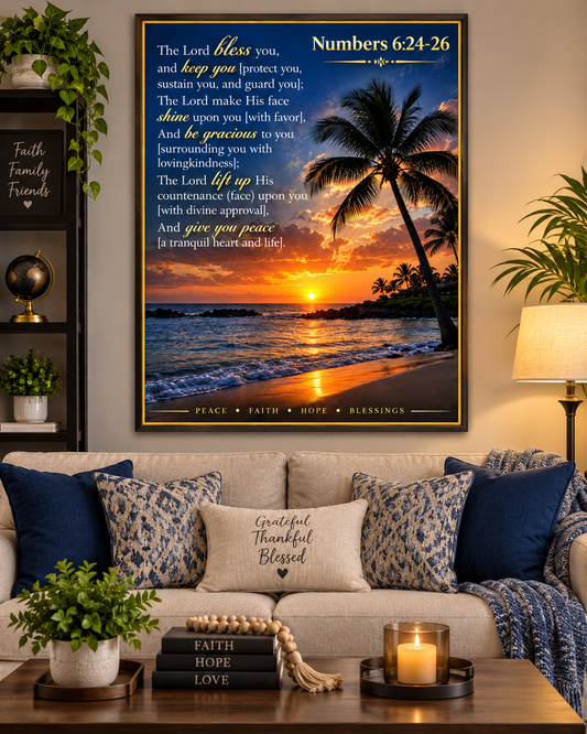 Numbers 6:24 -26 18 x 28 Wall Poster