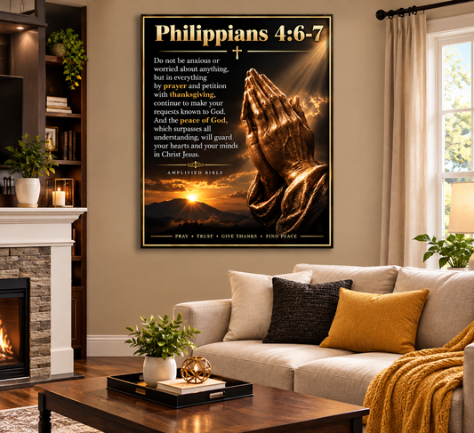 Philippians 4:6,7 18 x 28 Wall Poster