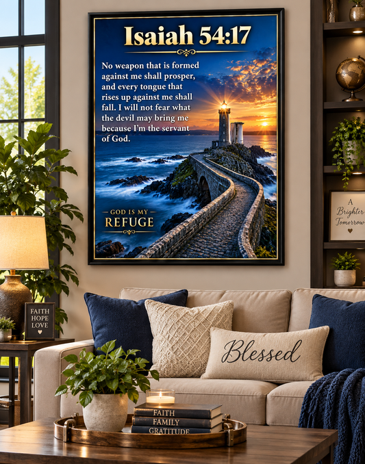 Isaiah 54:17 18 x 28 Wall Poster