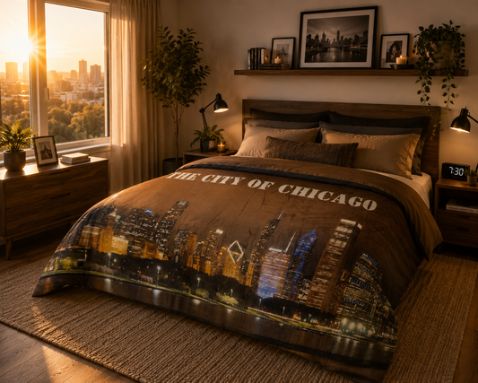 The City Of Chicago 60 x 80 Fleece Blanket