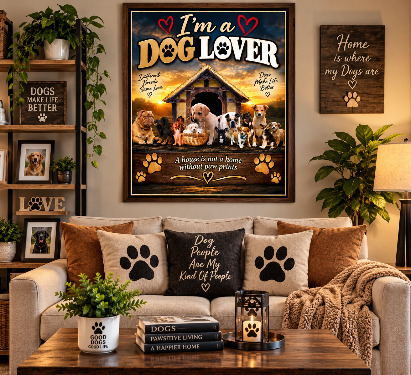 Dog Lovers 18x28 Wall Poster