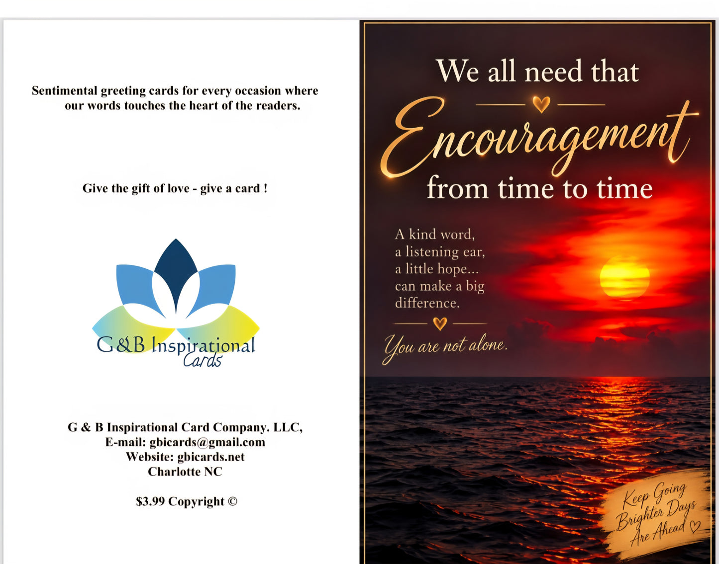 We all need that encouragement word