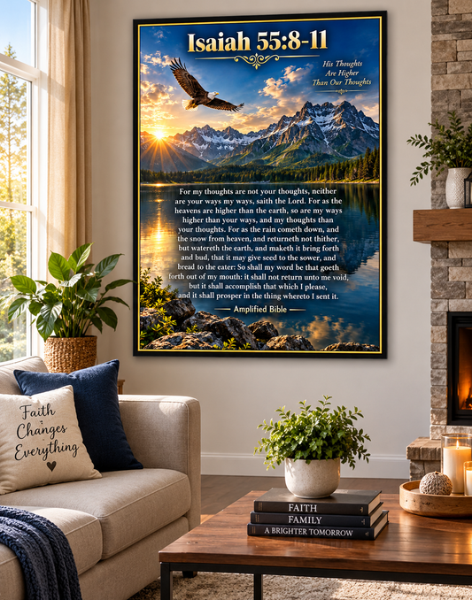Isaiah 55: 8-11   18 X 28  Wall Poster