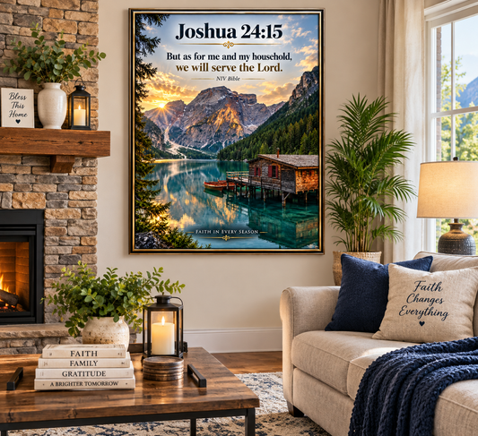 Joshua 24:15 18x28 Wall Poster
