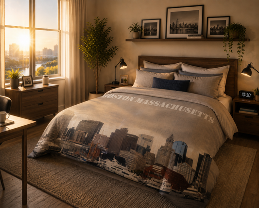 Boston Massachusetts 60 x 80 Fleece Blanket