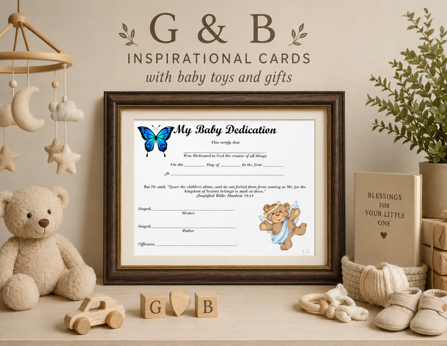 My Baby Dedication  Instant Digital Download #019