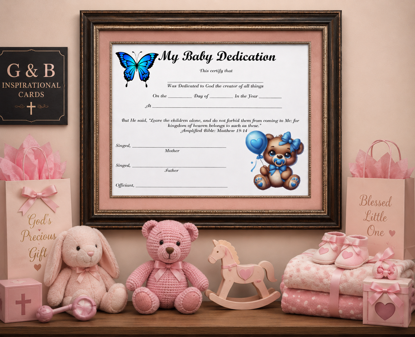 My Baby Dedication  Instant Digital Download #025