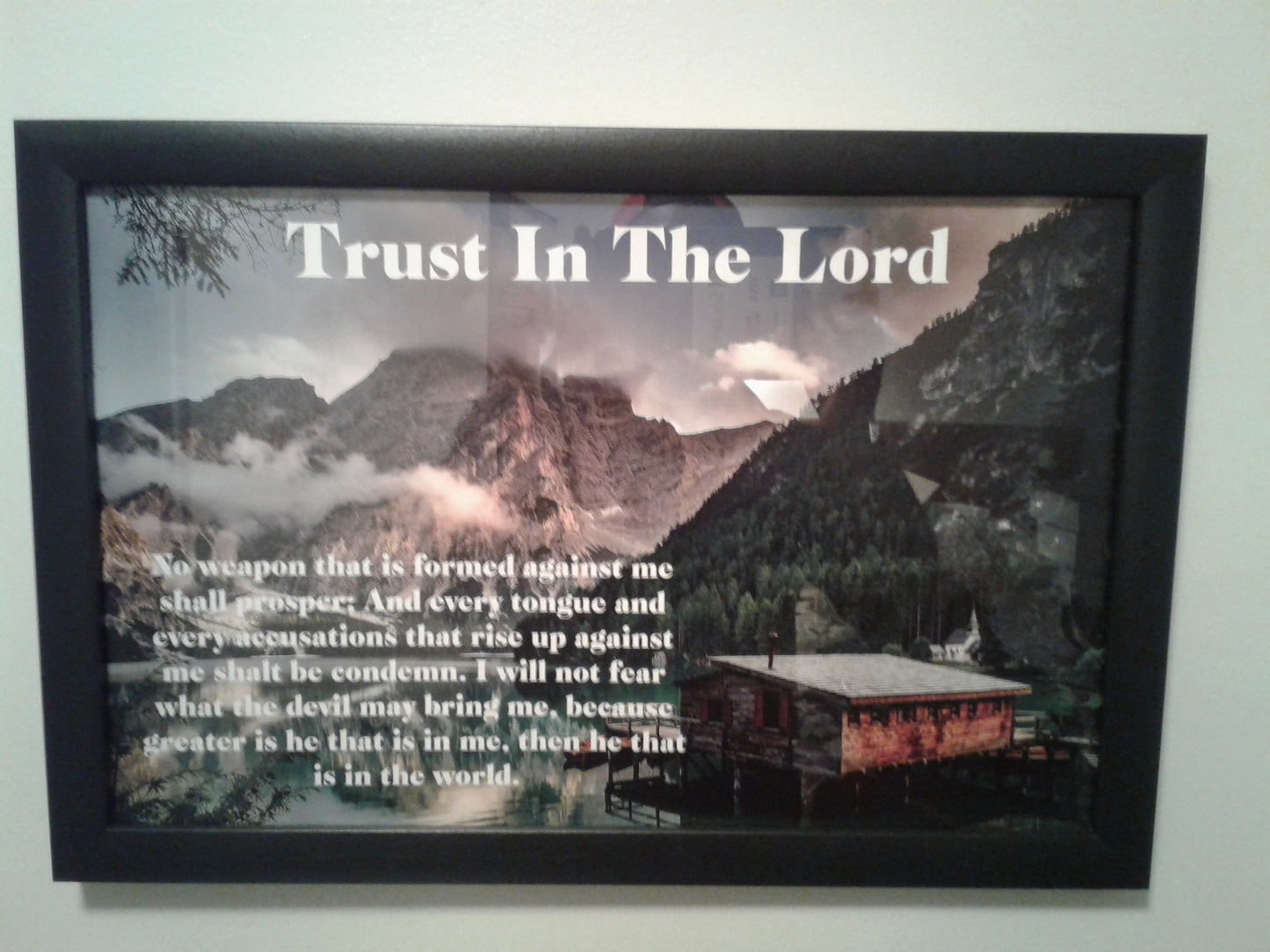 Trust In The Lord   11x17  Wall Picture