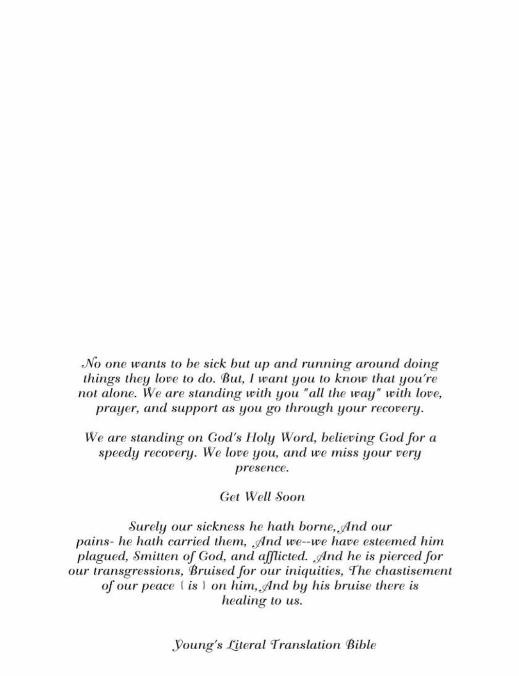 From Your Pastor / I Miss You Cards # 0010
